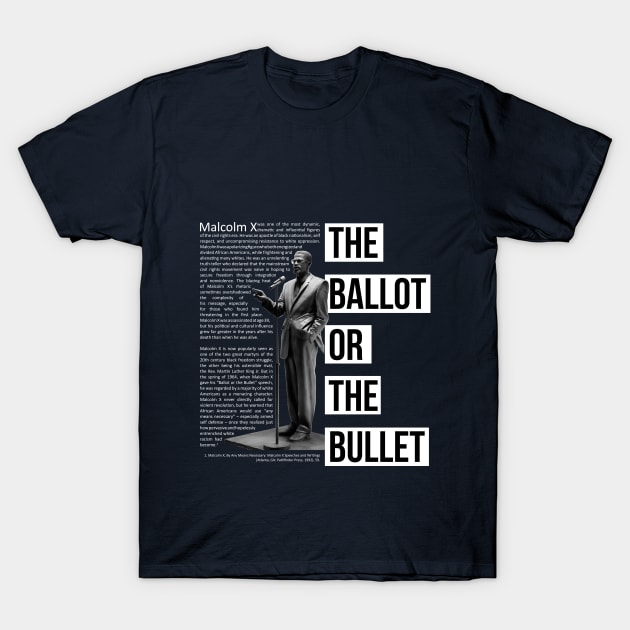 The Ballot or The Bullet T-Shirt by ZUNAIRA